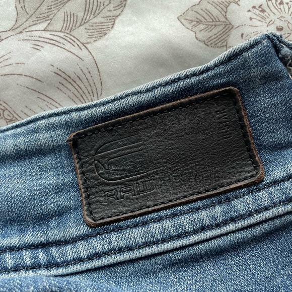 G-Star Raw Lynn Mid Super Skinny Jeans 32 Blue Stretch Streetwear Casual - Picture 6 of 14